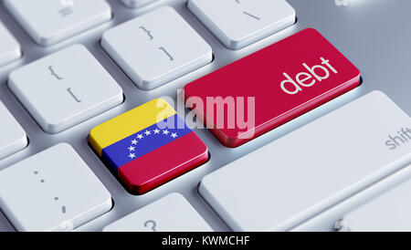 Venezuela hohe Auflösung Schulden Konzept Stockfoto