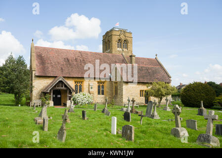 Heilige Dreifaltigkeit und St. Thomas von Canterbury Kirche, Ettington, Warwickshire, England, Vereinigtes Königreich Stockfoto