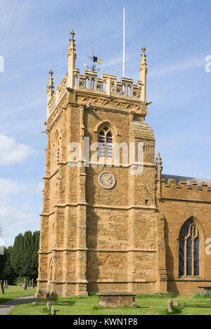 St. Peter's Kirche, Kineton, Warwickshire, England, Großbritannien Stockfoto