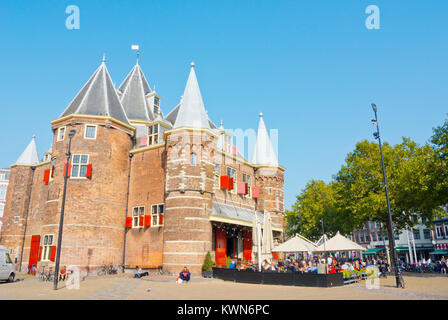 De Waag, ehemaligen Gewicht und Customs Building, Nieuwmarkt, Altstadt, Amsterdam, Niederlande Stockfoto