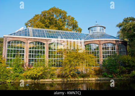 Historische Kas, historischen Gewächshaus, Hortus Botanicus botanischer Garten, Amsterdam, Niederlande Stockfoto