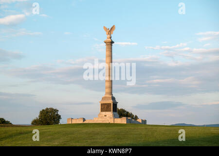 New York State Monument, Antietam National Battlefield, Maryland, USA. Stockfoto