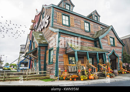 Pigeon Forge, Tennessee. Hatfields und McCoys Abendessen Fehde. Stockfoto