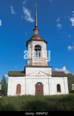 Tempel der Wunder des Erzengels Michael auf dem Gorodische in Weliki Ustjug, Wologda Gebiet, Russland Stockfoto