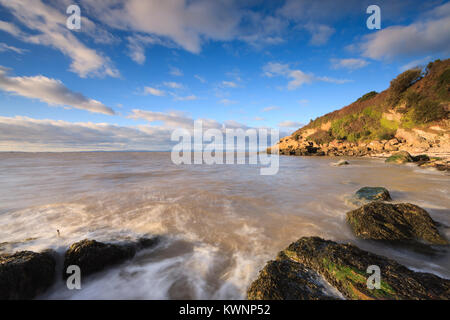 Ein Blick vom Ladye Bay, Clevedon, Somerset. Stockfoto