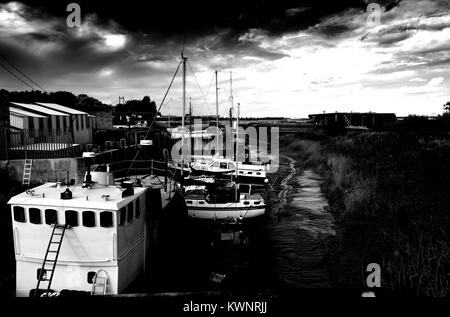 Die Werft am Barton auf Humber. North East England. Stockfoto