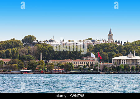 Topkapi Palast, Ansicht vom Meer, Istanbul, Türkei Stockfoto