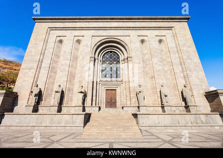 Matenadaran (das Mesrop Mashtots Institut für alte Handschriften) ist ein Repository für alte Handschriften, Forschungsinstitut und Museum in Eriwan, EIN Stockfoto