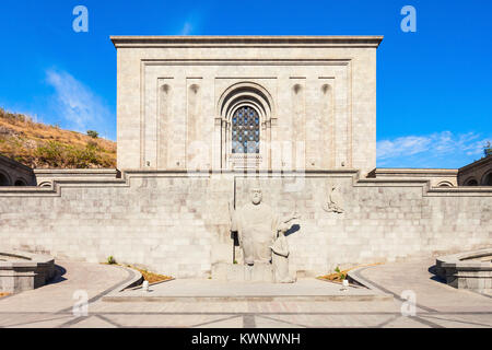 Matenadaran (das Mesrop Mashtots Institut für alte Handschriften) ist ein Repository für alte Handschriften, Forschungsinstitut und Museum in Eriwan, EIN Stockfoto