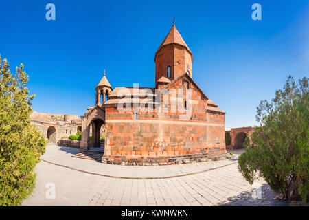 Khor Virap ist eine armenische Kloster in der Ararat in Armenien, in der Nähe der Grenze zur Türkei. Stockfoto