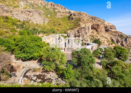 Geghard ist ein mittelalterliches Kloster, befindet sich in der Kotayk Provinz von Armenien Stockfoto