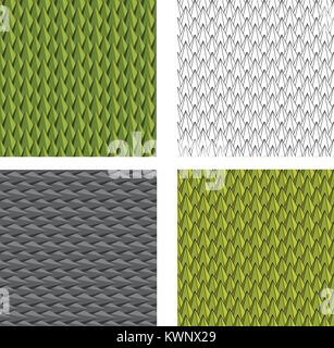 Nahtlose Durian und tierischen Skala Muster für Textur, vektor design Stock Vektor