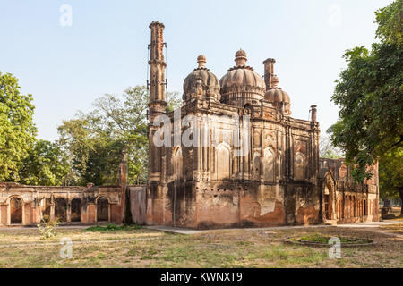 Moschee am britischen Residency Komplex in Lucknow, Indien Stockfoto