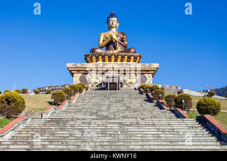 Buddha Park ist ein buddhistischer Komplex in Ravangla in Sikkim, Indien Stockfoto