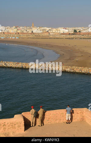 Blick von der Kasbah des Udayas, Rabat, Marokko, Nordafrika Stockfoto