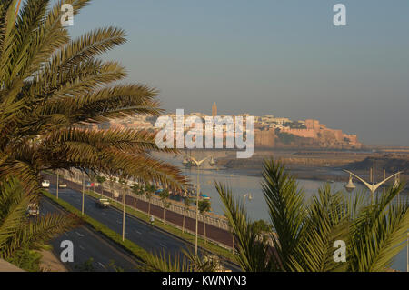 Kasbah des Udayas, Rabat, Marokko, Nordafrika Stockfoto