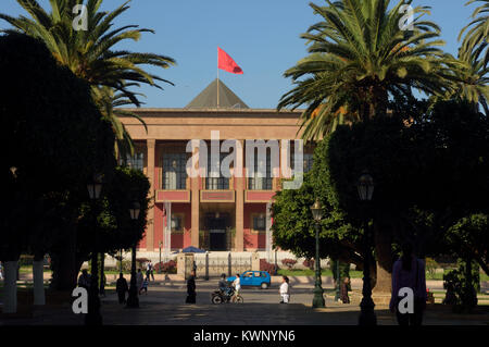 Das Parlamentsgebäude. Avenue Mohammed V. Ville Nouvelle. Rabat. Marokko, Nordafrika Stockfoto