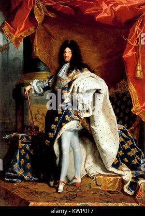 Ludwig XIV. von Frankreich Louis XIV (5. September 1638 - 1. September 1715), regierte als König von Frankreich von 1643 bis 1715 Stockfoto
