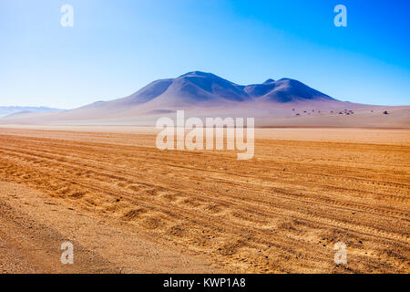 Salvador Dali Wüste, auch bekannt als Dali Tal ist ein extrem kargen Tal im Südwesten Boliviens Stockfoto