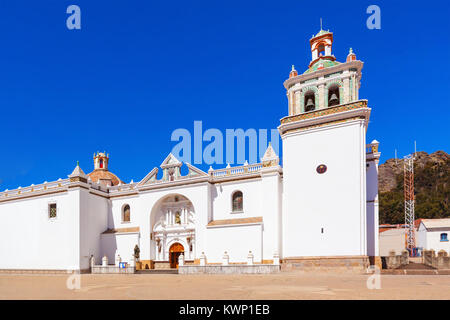 Copacabana Kirche (Basilika Unserer Lieben Frau von Copacabana) in Copacabana, Bolivien Stockfoto