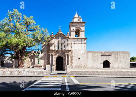 Yanahuara Kirche (Iglesia San Juan Bautista de Yanahuara) in Arequipa, Peru Stockfoto