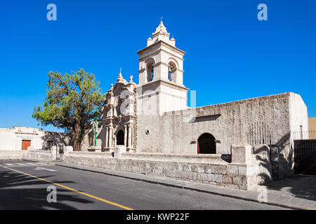 Yanahuara Kirche (Iglesia San Juan Bautista de Yanahuara) in Arequipa, Peru Stockfoto