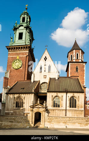 Er Basilika St. Stanislaw und Vaclav oder Kathedrale auf dem Wawel Wawel in Krakau, Polen Stockfoto