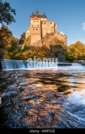 Die Burg Kriebstein in Sachsen, Deutschland Stockfoto