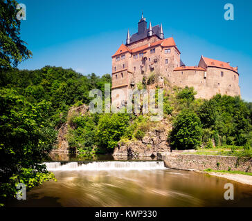 Die Burg Kriebstein in Sachsen, Deutschland Stockfoto