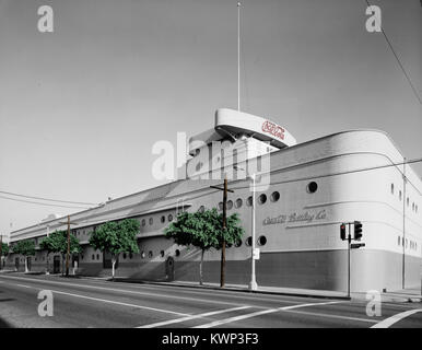 Vintage Foto von Coca-cola-Abfüllanlage in Los Angeles Stockfoto