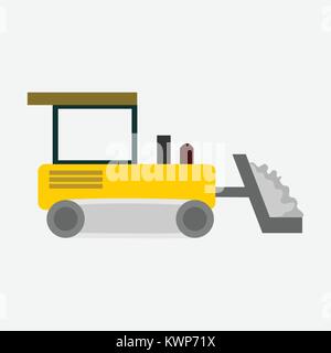 Bulldozer Heavy Vehicle Transport Vector Illustration Graphic Design Stock Vektor