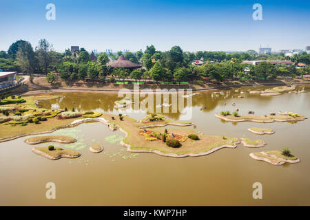 Die Miniatur der Indonesischen Archipel im Taman Mini Indonesia Park. Stockfoto