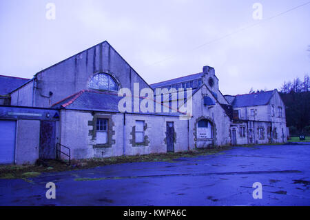 Bangour, Schottland, 09. März 2013. Das verlassene Dorf Bangour verwendet einen Krieg Krankenhaus zu sein und Psychiatrie. Als Standort für den Film, T Stockfoto