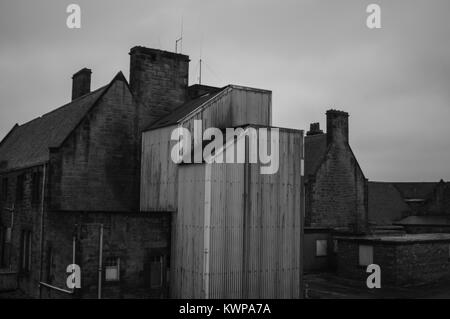 Bangour, Schottland, 09. März 2013. Das verlassene Dorf Bangour verwendet einen Krieg Krankenhaus zu sein und Psychiatrie. Als Standort für den Film, T Stockfoto