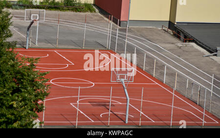 Basketball Spielplatz in Kaunas, Litauen Stockfoto