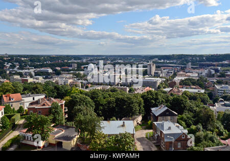 Panoramablick von Kaunas, Litauen Stockfoto