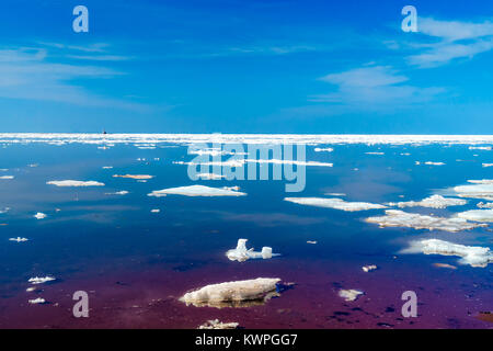 Eisschollen entlang den Ufern von Prince Edward Island, Kanada. Stockfoto