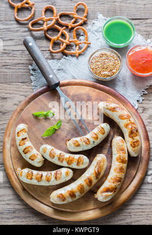 Gegrillte Würstchen Stockfoto