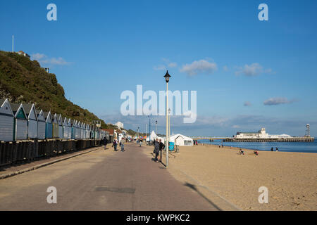 Bournemouth, UK. 17. September 2017. Der Strand von Bournemouth. Stockfoto