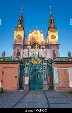 Tor der Basilika der Heimsuchung der Seligen Jungfrau Maria in Swieta Lipka (Heilige Lipka) Dorf in Ketrzyn County, Woiwodschaft Ermland-Masuren, Polen Stockfoto