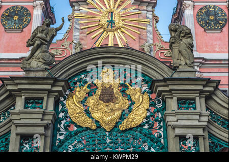 Tor der Basilika der Heimsuchung der Seligen Jungfrau Maria in Swieta Lipka (Heilige Lipka) Dorf in Ketrzyn County, Woiwodschaft Ermland-Masuren, Polen Stockfoto