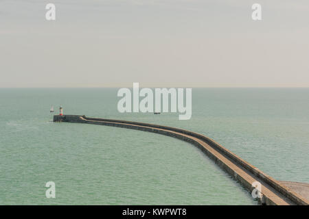 Newhaven West Pier - East Sussex, UK. Stockfoto