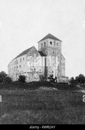 Die Burg Åbo in Turku, Finnland, ist eine mittelalterliche Festung aus dem späten 13. Jahrhundert. Es diente als Verteidigungsfestung und Verwaltungszentrum und repräsentierte Finnlands historische Verbindungen zur schwedischen Herrschaft. Stockfoto