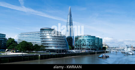 London City Hall, London und der Shard (London, Großbritannien) Stockfoto