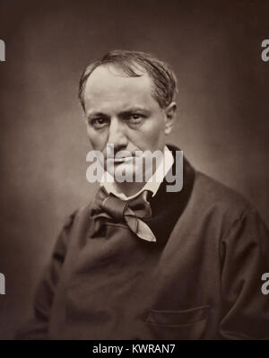 Étienne Carjat, Porträt von Charles Baudelaire, ca. 1862 Stockfoto