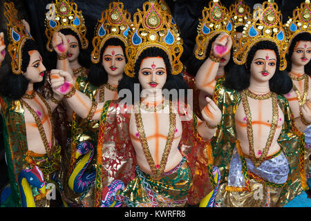 Statuen der hinduistischen Götter und Gottheiten in Bardhaman, Indien Stockfoto