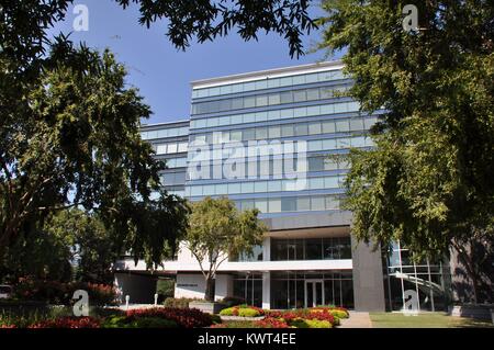 Hauptgebäude Fassade am Hauptsitz der Credit Bureau Equifax in der Innenstadt von Atlanta, Georgia, 20. September 2017. Im September 2017, eine Verletzung der Datensicherheit bei Equifax ausgesetzt die persönlichen Daten von Tausenden von Kunden. Stockfoto