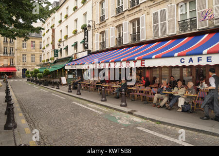 Café/Restaurant Le Bonaparte in Saint Germain des Pres Stockfoto