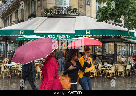 Frankreich, Paris, Saint Germain des Pres, Les Deux Magots Stockfoto