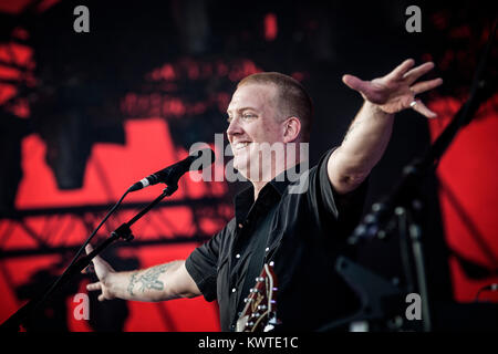 Die Amerikanischen Musiker, Multiinstrumentalist und Produzent Josh Homme aus der Rock Band Queens Of The Stone Age. Dänemark. Stockfoto